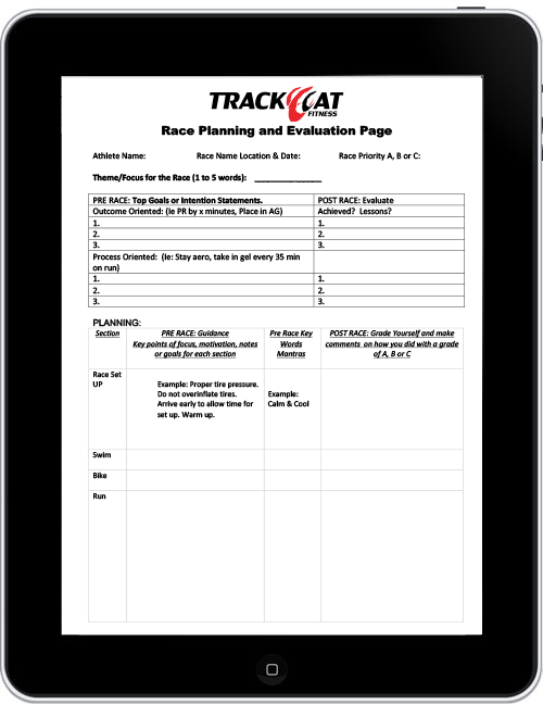 Track Cat Race Planning & Evaluation Taper Project